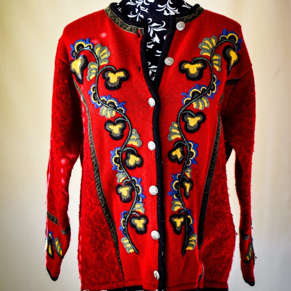 Genuine Hand-Knitted Norwegian Sweater - by Irene Haugland